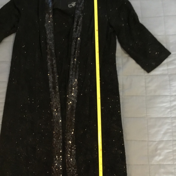 2Piece Alex Evenings Black Dress with Gorgeous Topper, NWT, Size 16 - Picture 16 of 16